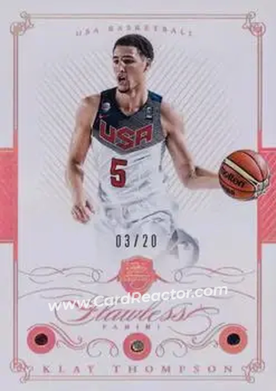 2014-15 Panini Flawless - Ruby #166 - Klay Thompson - USA - Front 2014-15 Panini Flawless - Ruby #166 - Klay Thompson - USA - Front