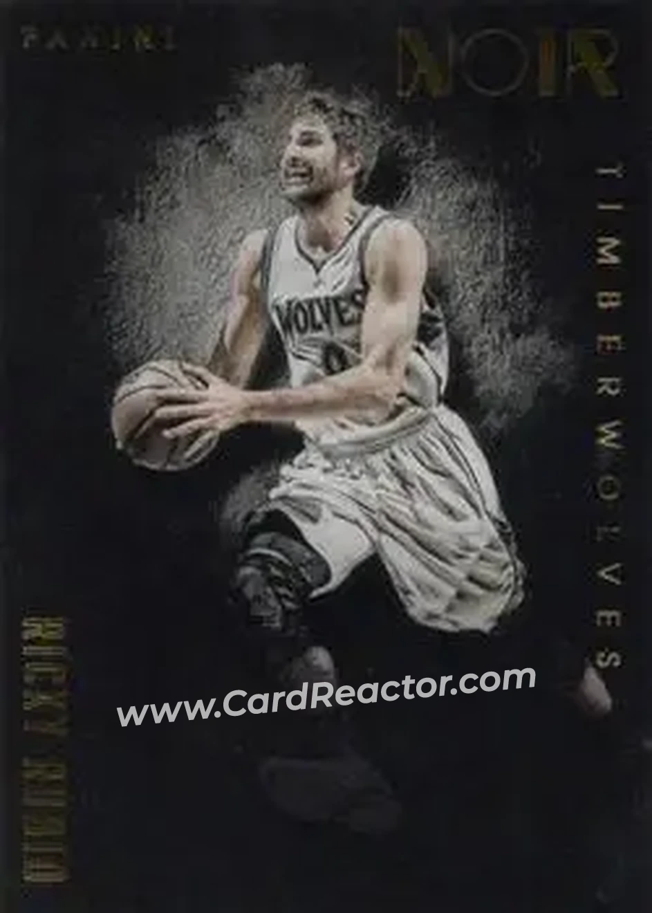 2014-15 Panini Noir #131 - Ricky Rubio - Minnesota Timberwolves - Front