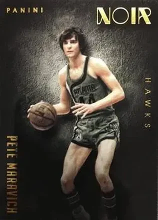 2014-15 Panini Noir #138 - Pete Maravich - Atlanta Hawks