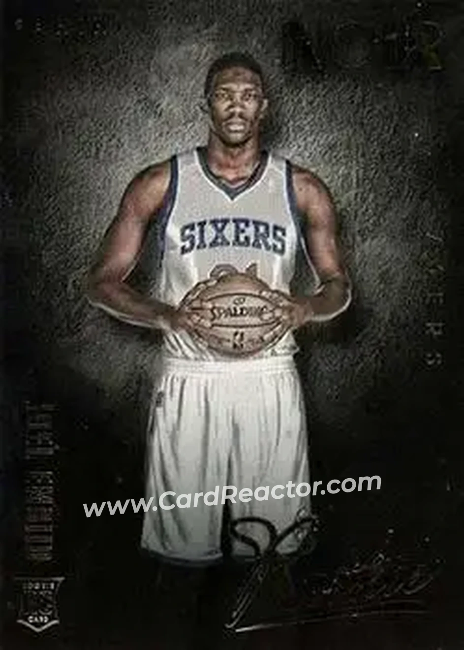 2014-15 Panini Noir #197 - Joel Embiid - Philadelphia 76ers - Front