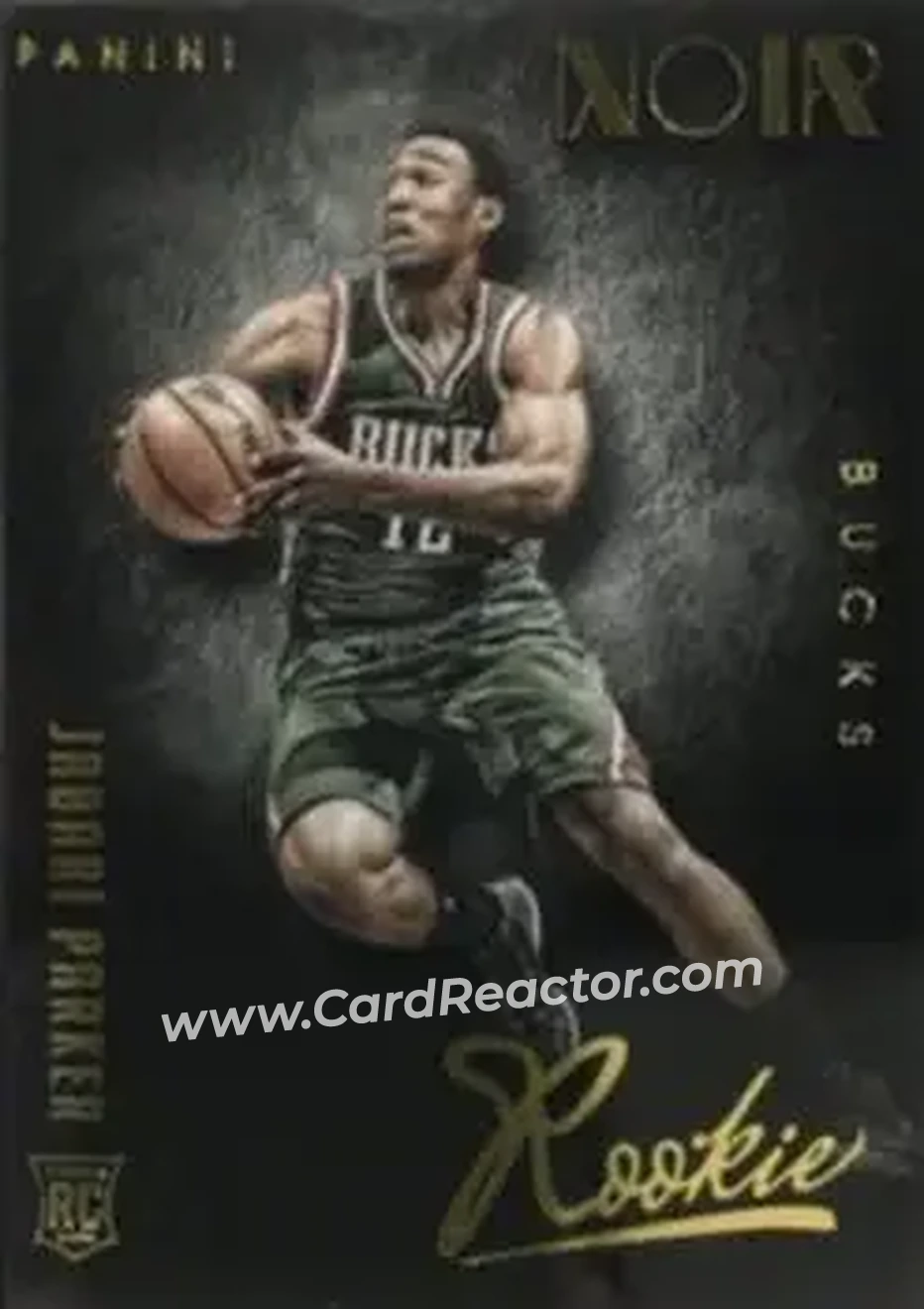 2014-15 Panini Noir #198 - Jabari Parker - Milwaukee Bucks - Front 2014-15 Panini Noir #198 - Jabari Parker - Milwaukee Bucks - Front