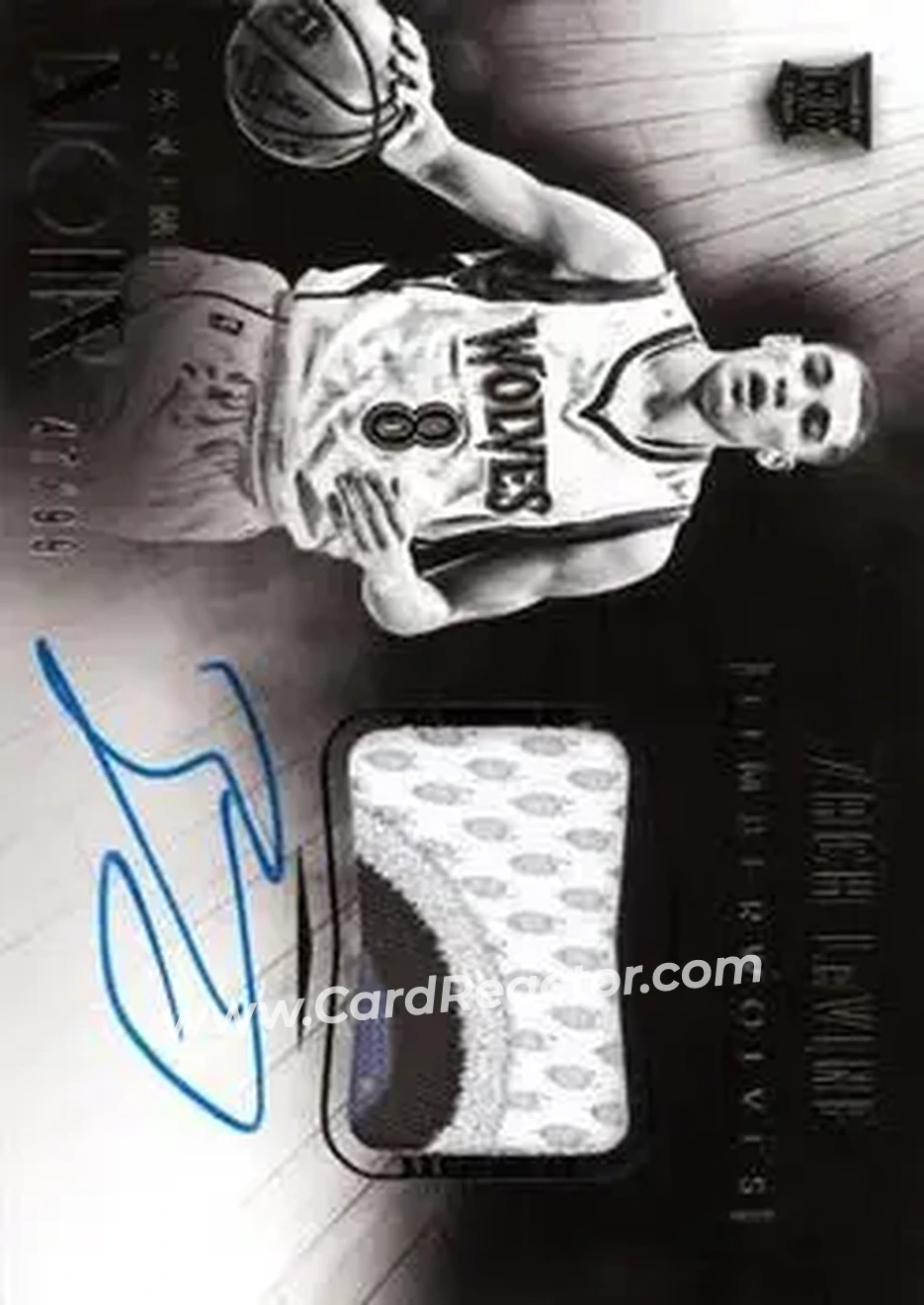 2014-15 Panini Noir #224 - Zach LaVine - Minnesota Timberwolves - Front