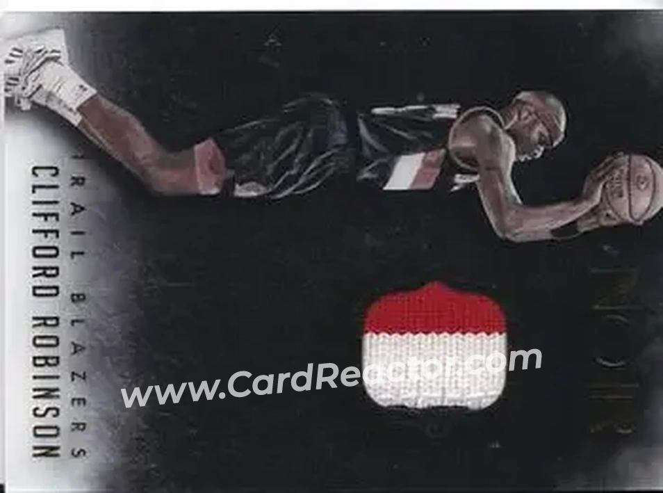 2014-15 Panini Noir - Acetate Noir Materials Prime #ANP-CR - Clifford Robinson - Portland Trail Blazers - Front