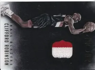 2014-15 Panini Noir - Acetate Noir Materials Prime #ANP-CR - Clifford Robinson - Portland Trail Blazers