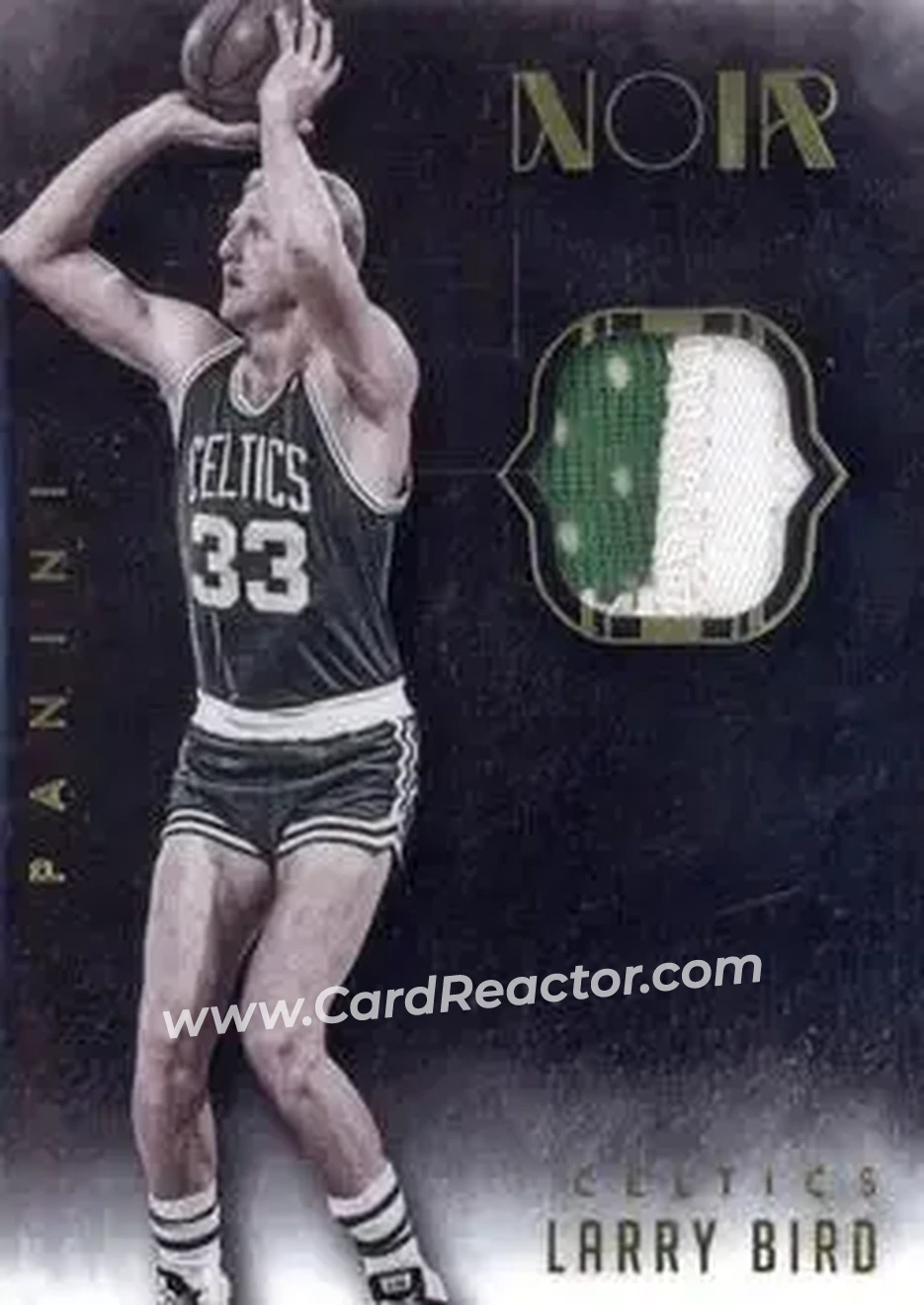2014-15 Panini Noir - Acetate Noir Materials Prime #ANP-LB - Larry Bird - Boston Celtics - Front