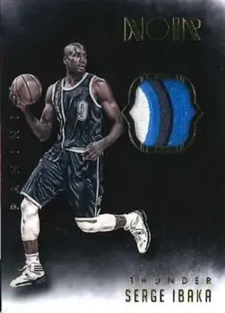 2014-15 Panini Noir - Acetate Noir Materials Prime #ANP-SI - Serge Ibaka - Oklahoma City Thunder
