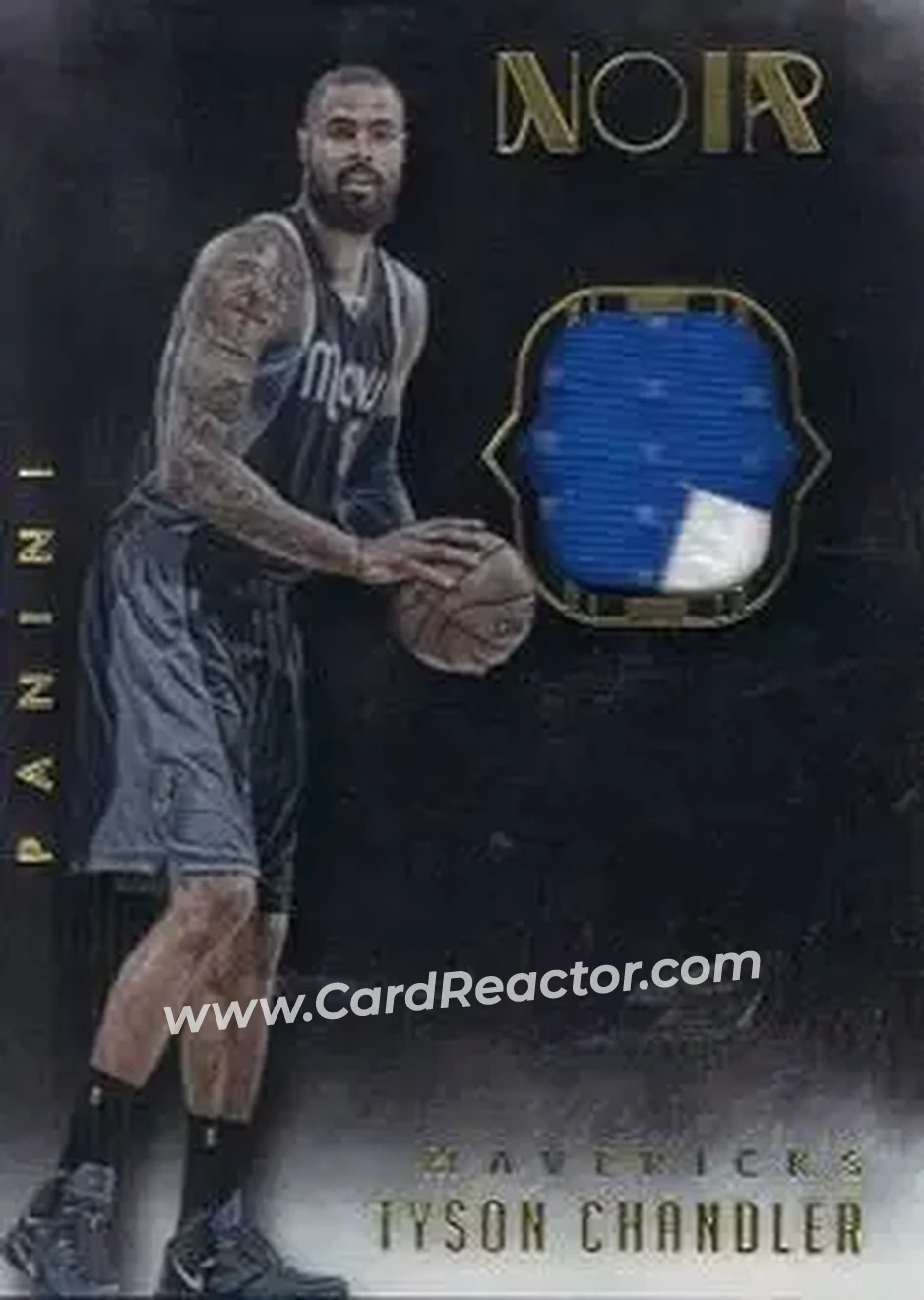 2014-15 Panini Noir - Acetate Noir Materials Prime #ANP-TC - Tyson Chandler - Dallas Mavericks - Front