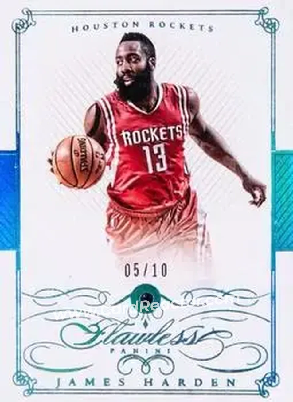 2014-15 Panini Flawless - Sapphire #60 - James Harden - Houston Rockets - Front 2014-15 Panini Flawless - Sapphire #60 - James Harden - Houston Rockets - Front