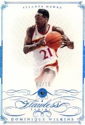 2014-15 Panini Flawless - Sapphire #71 - Dominique Wilkins - Atlanta Hawks