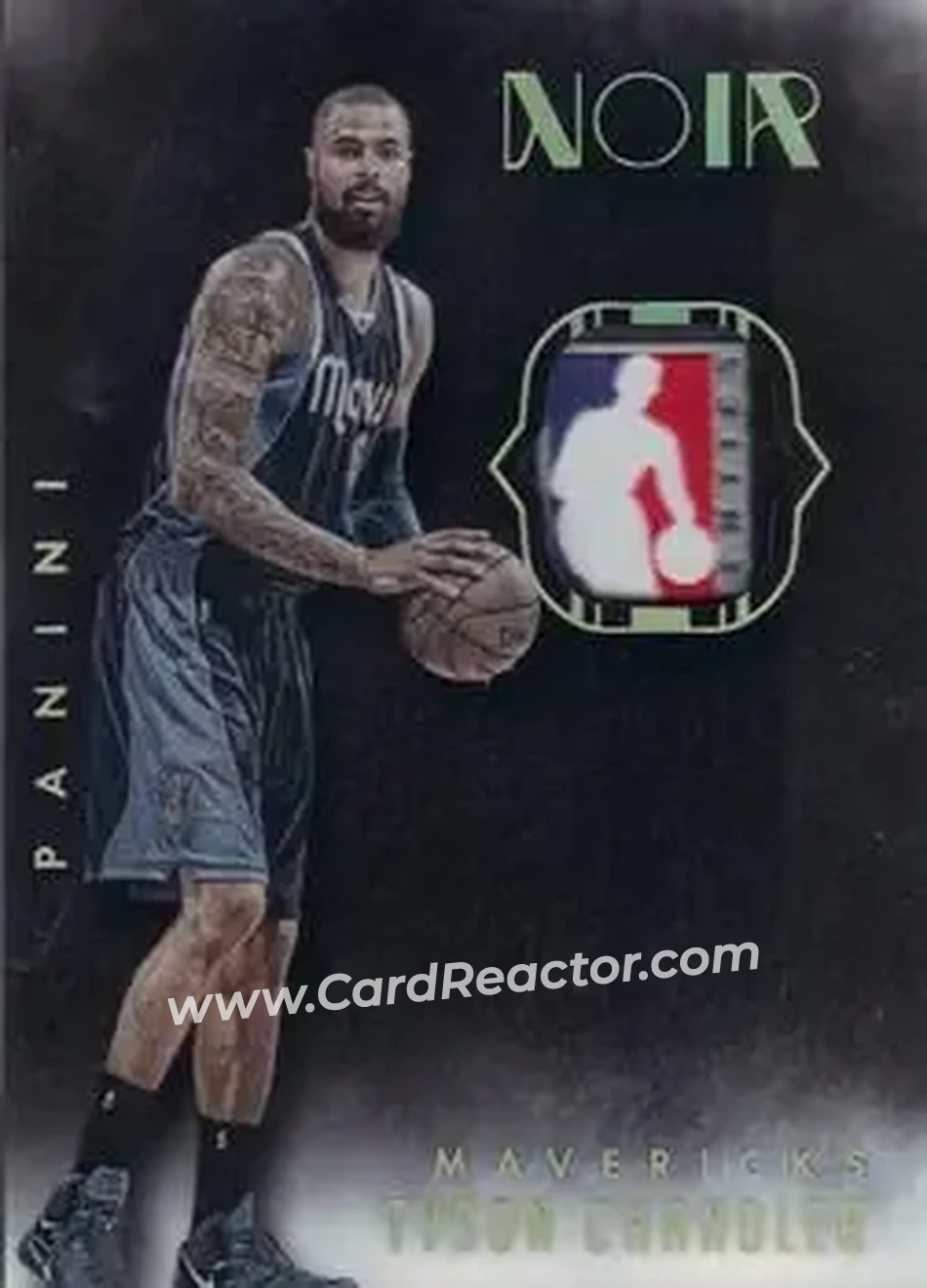 2014-15 Panini Noir - Acetate Noir Materials Prime Tags #ANP-TC - Tyson Chandler - Dallas Mavericks - Front
