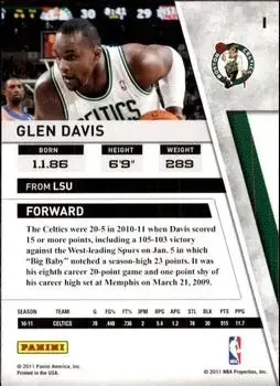 Back of Glen Davis