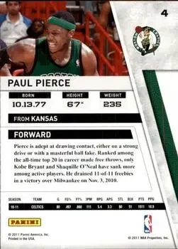 Back of Paul Pierce