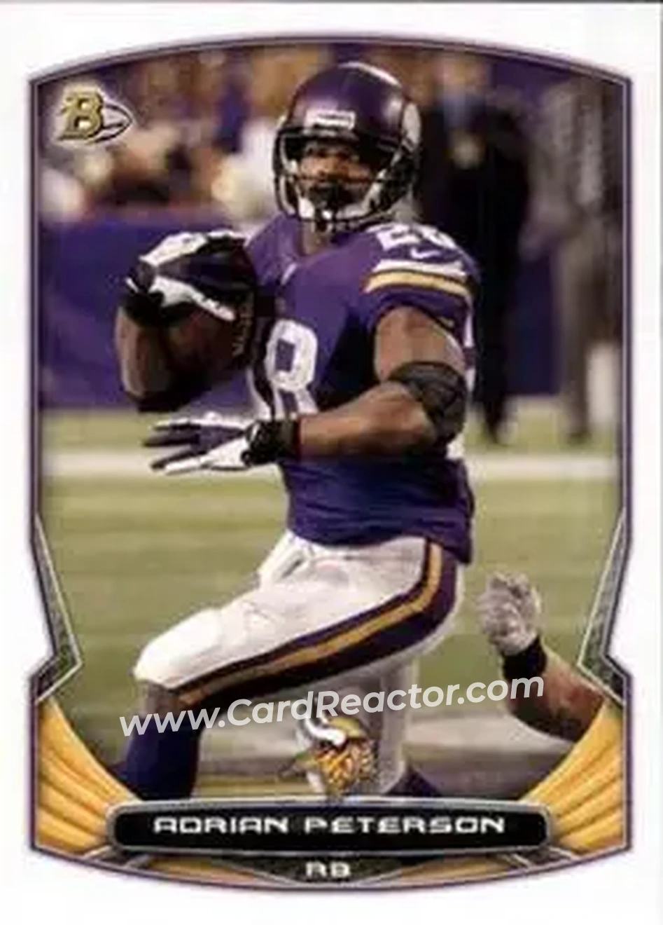 2014 Bowman #1 - Adrian Peterson - Minnesota Vikings - Front