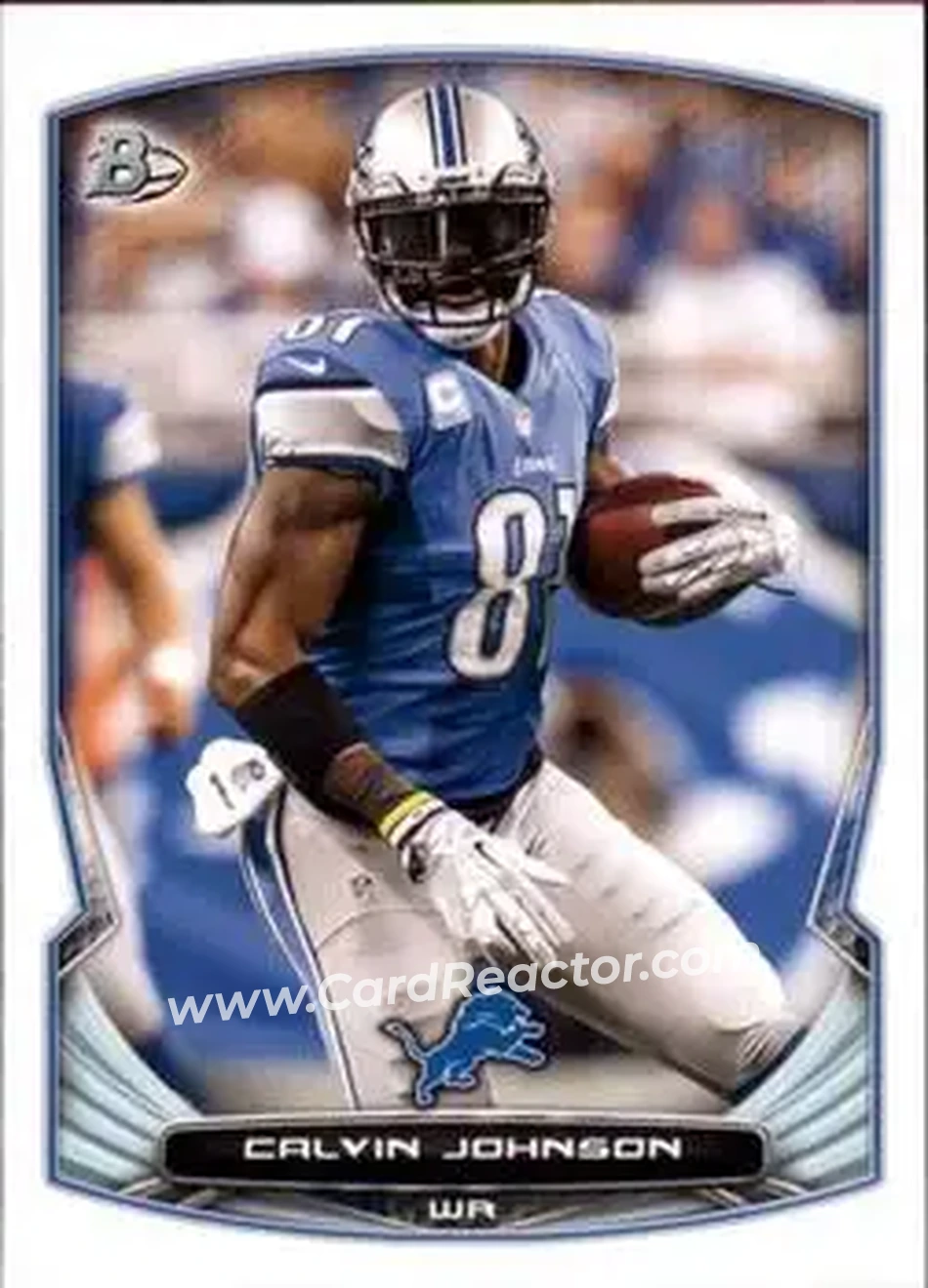 2014 Bowman #6 - Calvin Johnson - Detroit Lions - Front