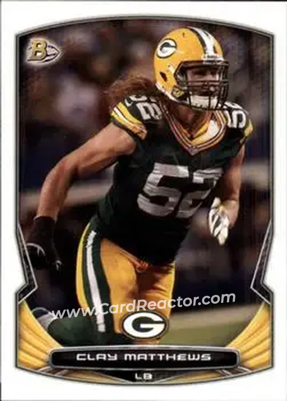 2014 Bowman #13 - Clay Matthews - Green Bay Packers - Front