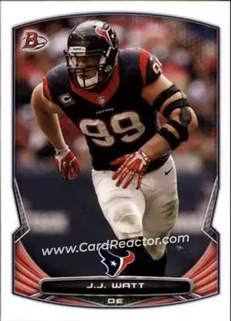 2014 Bowman #17 - J.J. Watt - Houston Texans - Front