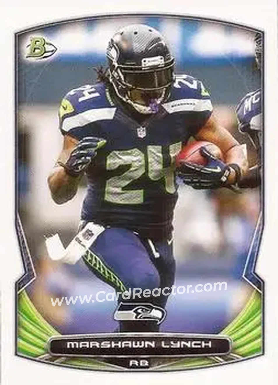 2014 Bowman #20 - Marshawn Lynch - Seattle Seahawks - Front
