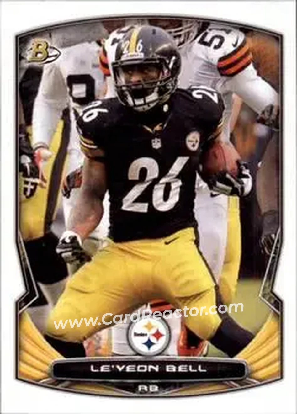 2014 Bowman #22 - Le'Veon Bell - Pittsburgh Steelers - Front
