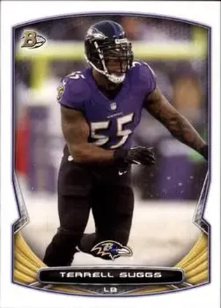 2014 Bowman #25 - Terrell Suggs - Baltimore Ravens
