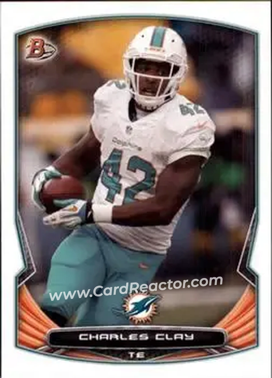 2014 Bowman #27 - Charles Clay - Miami Dolphins - Front