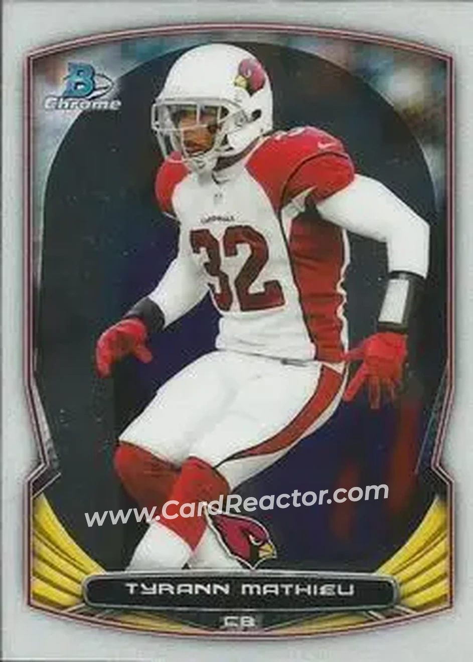 2014 Bowman Chrome #2 - Tyrann Mathieu - Arizona Cardinals - Front