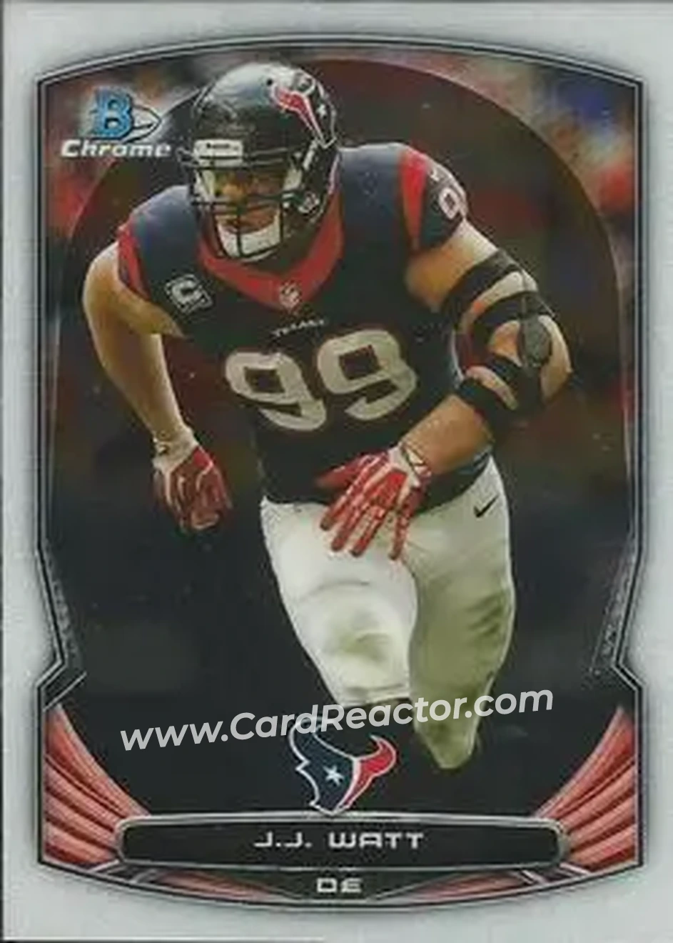 2014 Bowman Chrome #5 - J.J. Watt - Houston Texans - Front