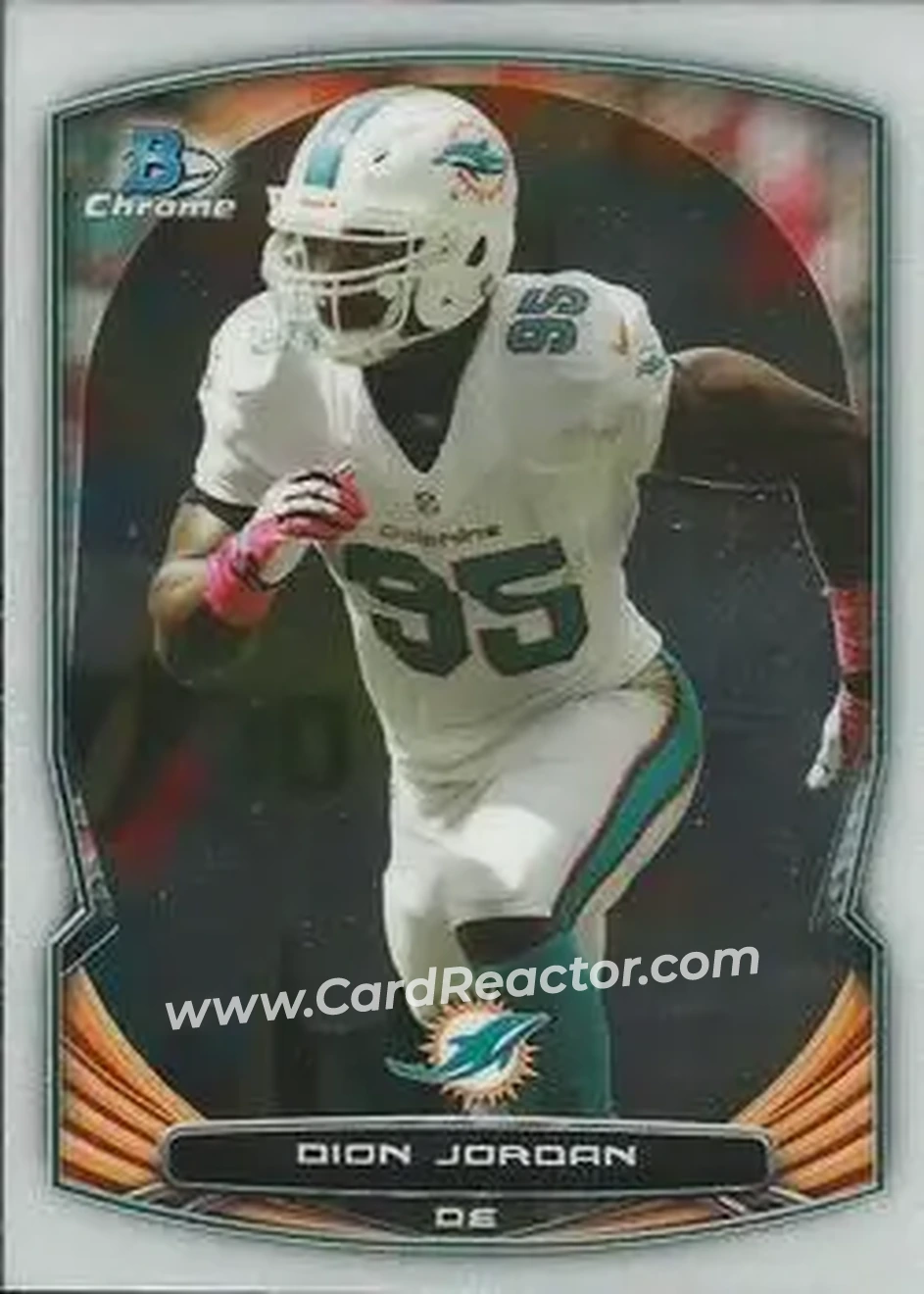 2014 Bowman Chrome #7 - Dion Jordan - Miami Dolphins - Front