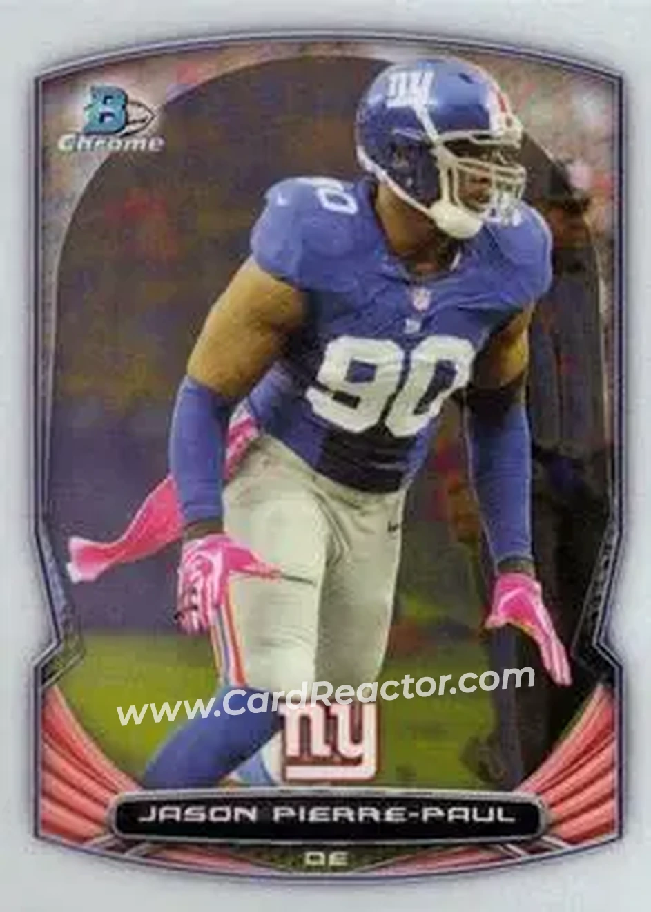 2014 Bowman Chrome #10 - Jason Pierre-Paul - New York Giants - Front
