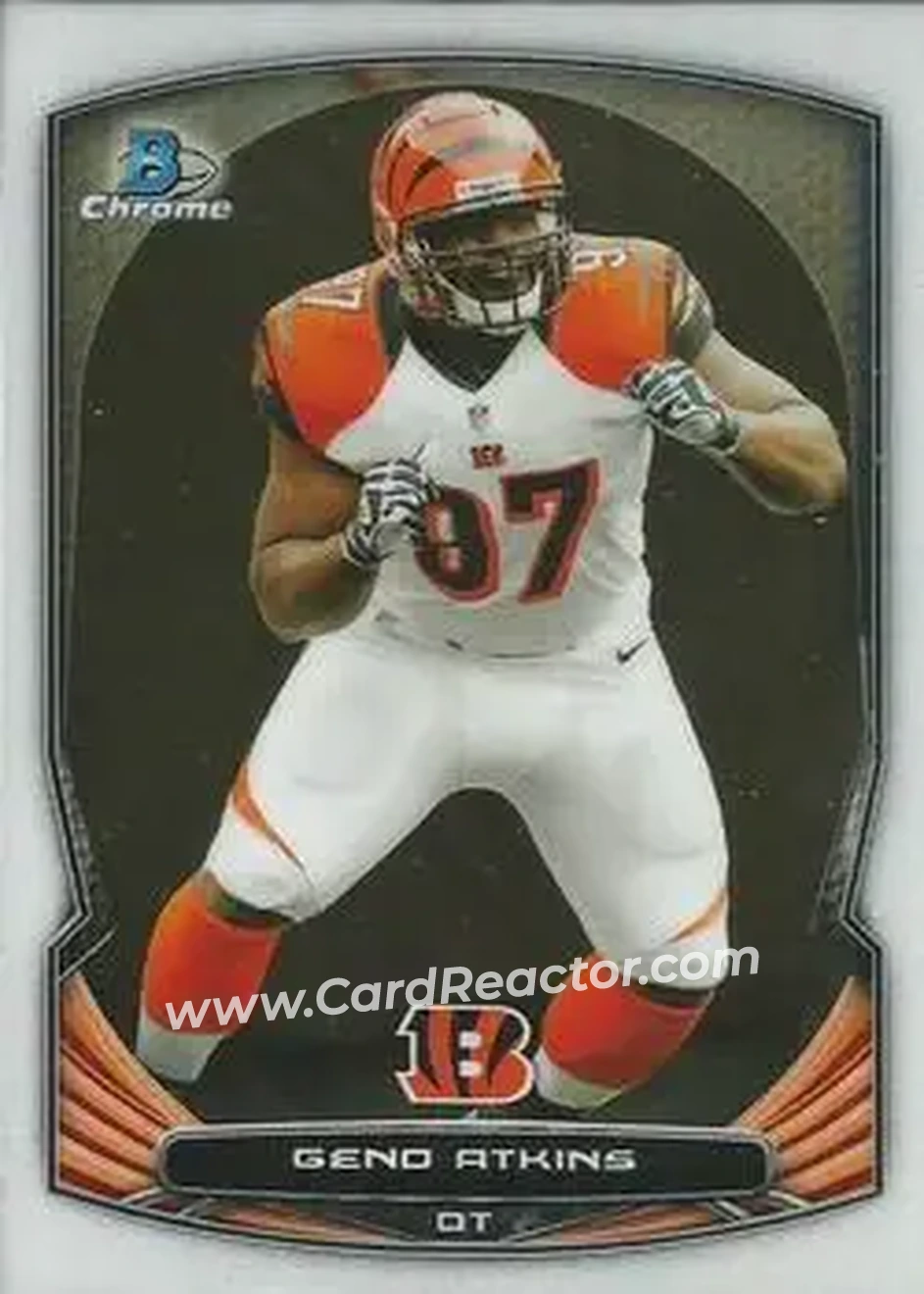 2014 Bowman Chrome #11 - Geno Atkins - Cincinnati Bengals - Front