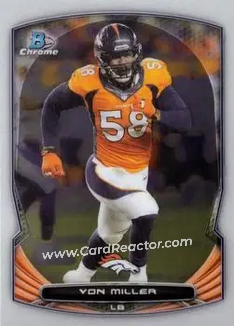 2014 Bowman Chrome #14 - Von Miller - Denver Broncos - Front