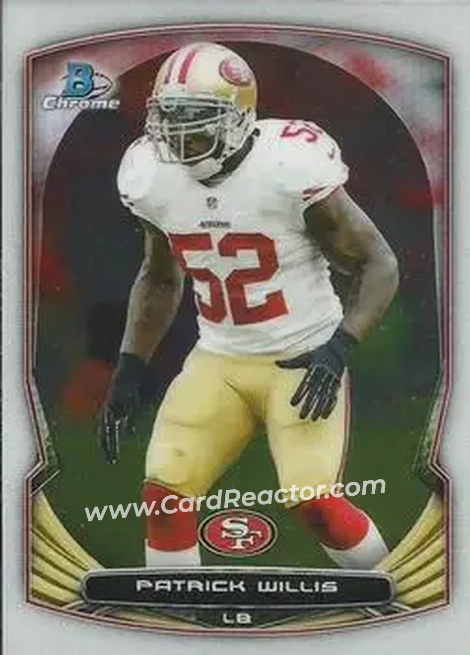 2014 Bowman Chrome #15 - Patrick Willis - San Francisco 49ers - Front