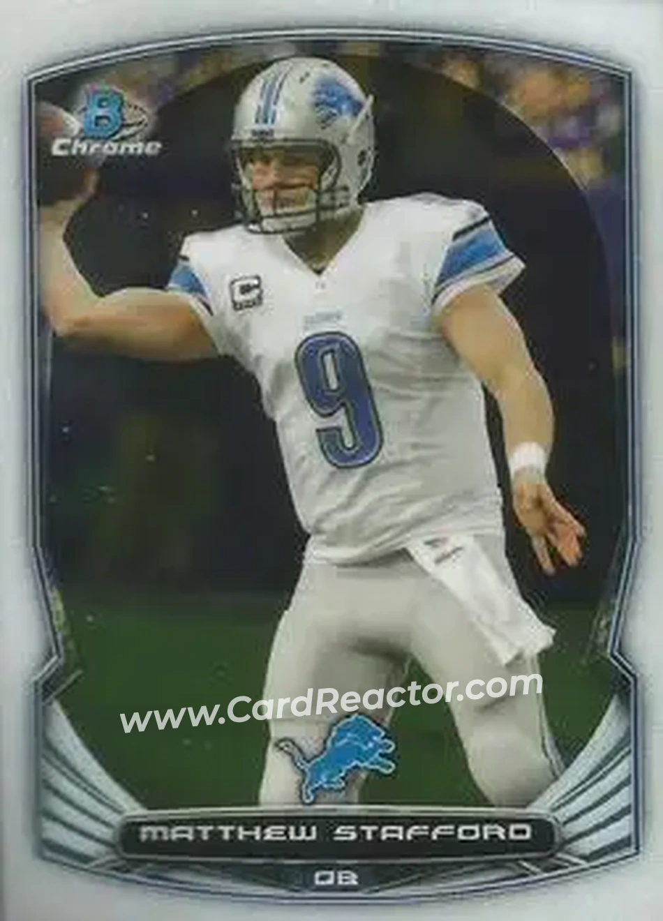 2014 Bowman Chrome #20 - Matthew Stafford - Detroit Lions - Front
