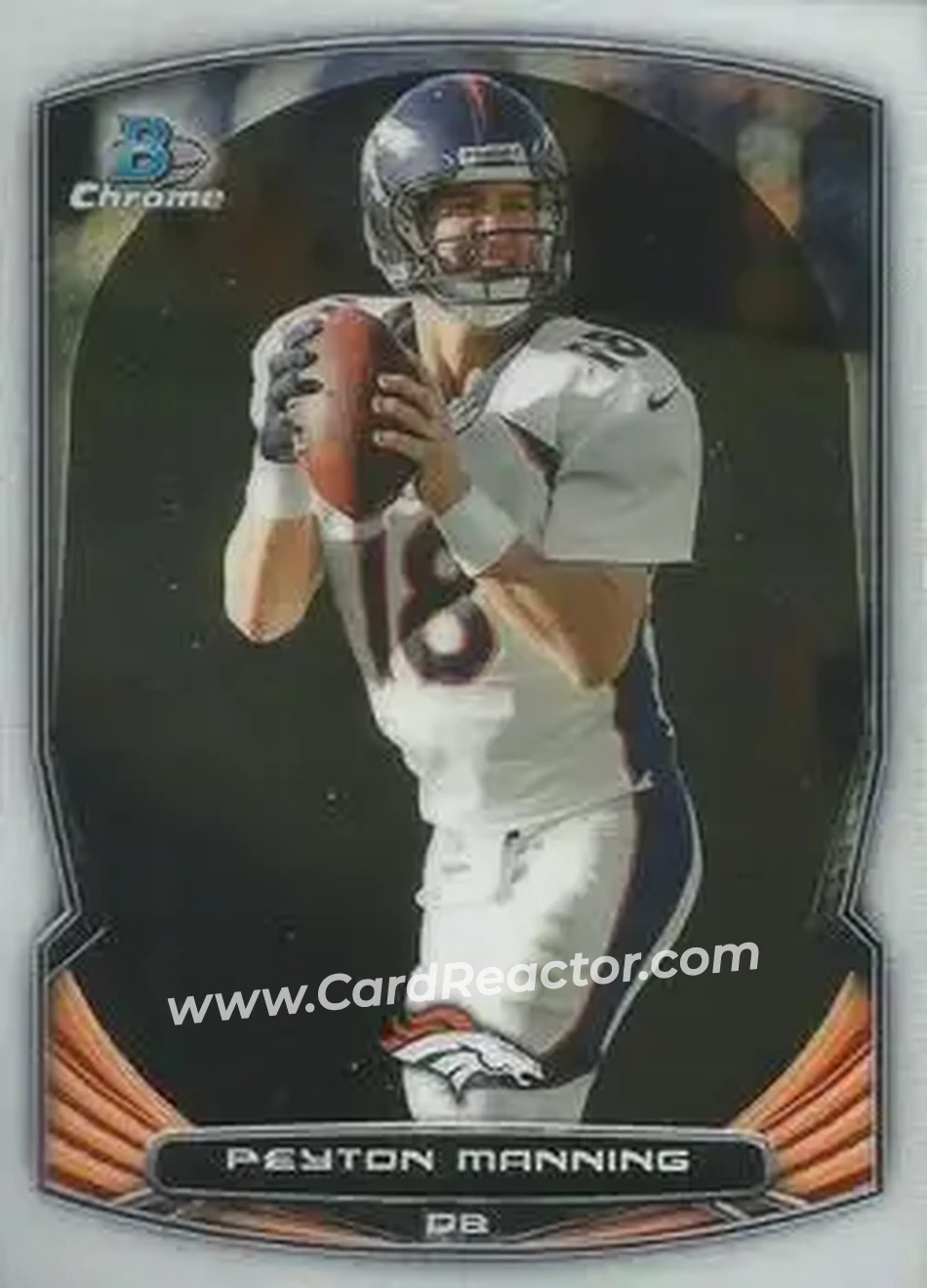 2014 Bowman Chrome #24 - Peyton Manning - Denver Broncos - Front