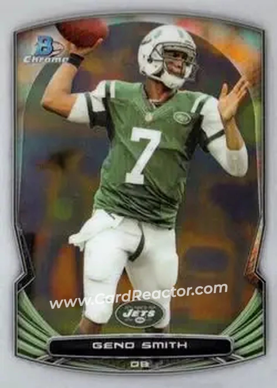 2014 Bowman Chrome #26 - Geno Smith - New York Jets - Front