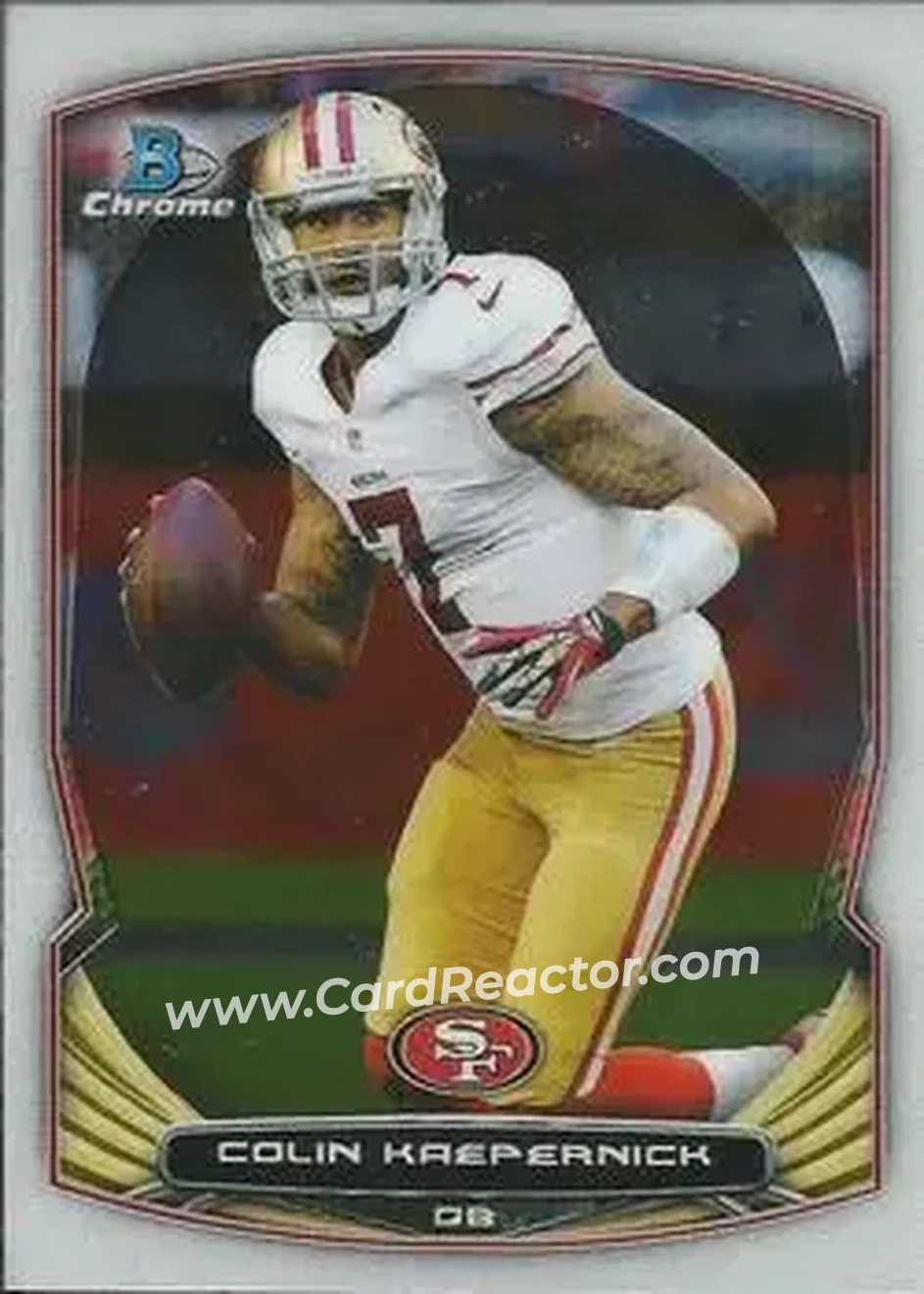 2014 Bowman Chrome #29 - Colin Kaepernick - San Francisco 49ers - Front