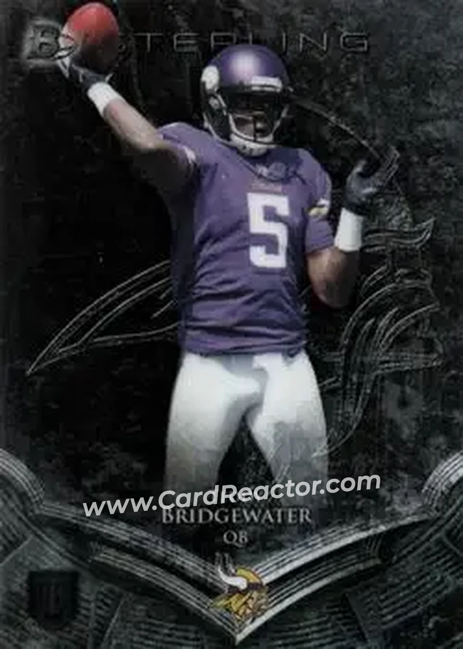 2014 Bowman Sterling #3 - Teddy Bridgewater - Minnesota Vikings - Front