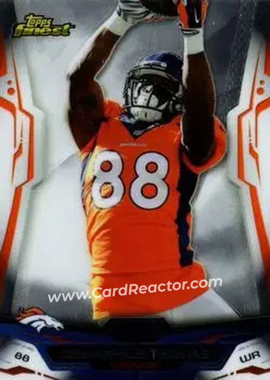 2014 Finest #2 - Demaryius Thomas - Denver Broncos - Front