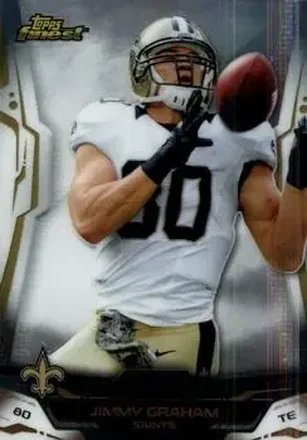 2014 Finest #5 - Jimmy Graham - New Orleans Saints
