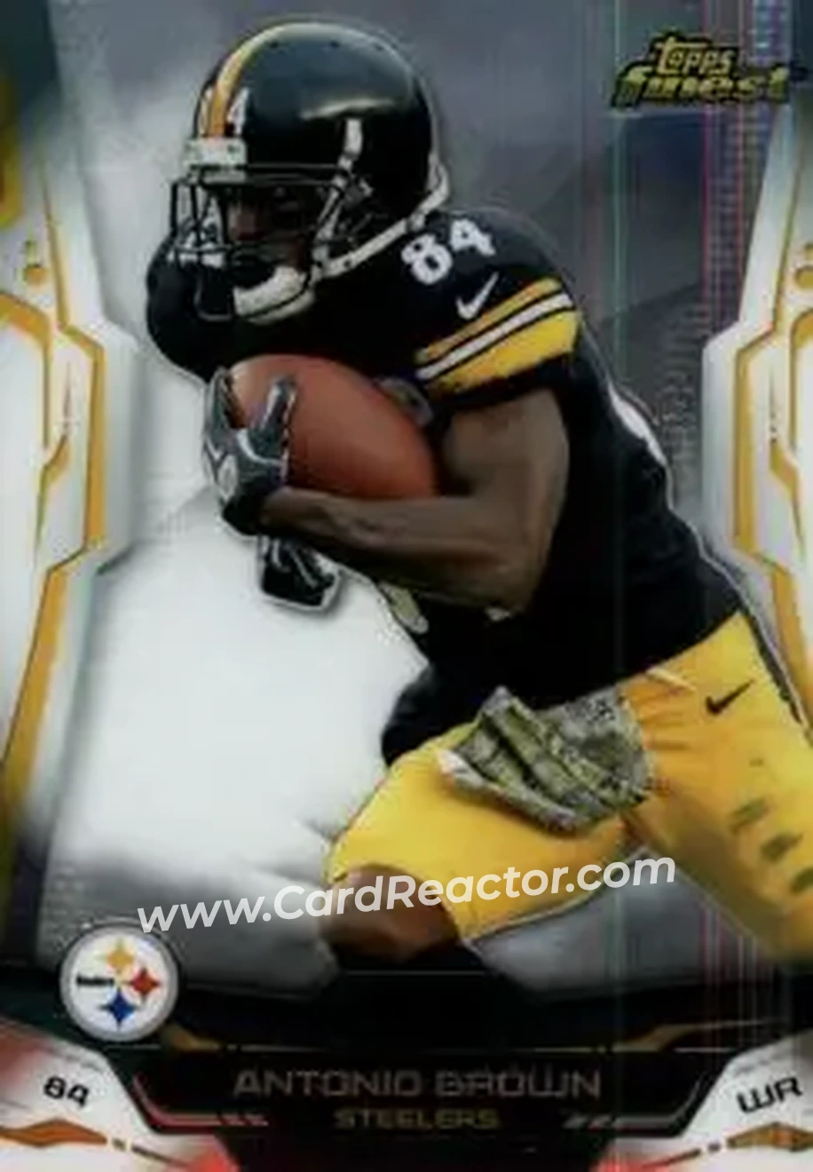 2014 Finest #7 - Antonio Brown - Pittsburgh Steelers - Front