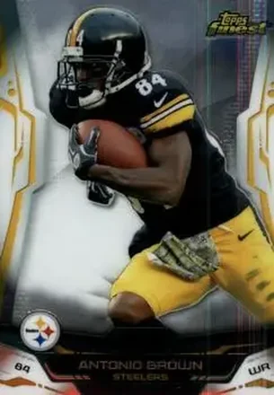 2014 Finest #7 - Antonio Brown - Pittsburgh Steelers