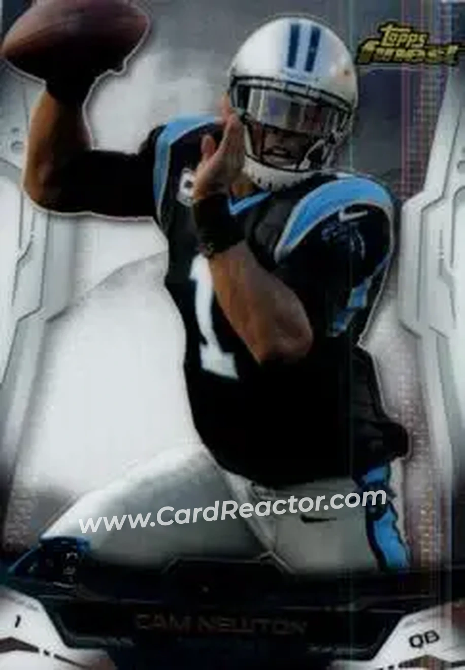 2014 Finest #15 - Cam Newton - Carolina Panthers - Front 2014 Finest #15 - Cam Newton - Carolina Panthers - Front