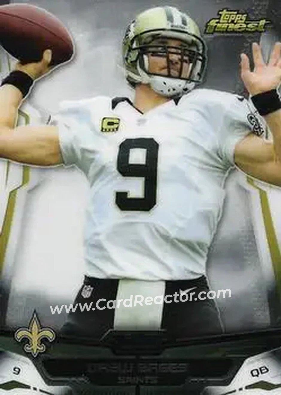 2014 Finest #24 - Drew Brees - New Orleans Saints - Front 2014 Finest #24 - Drew Brees - New Orleans Saints - Front