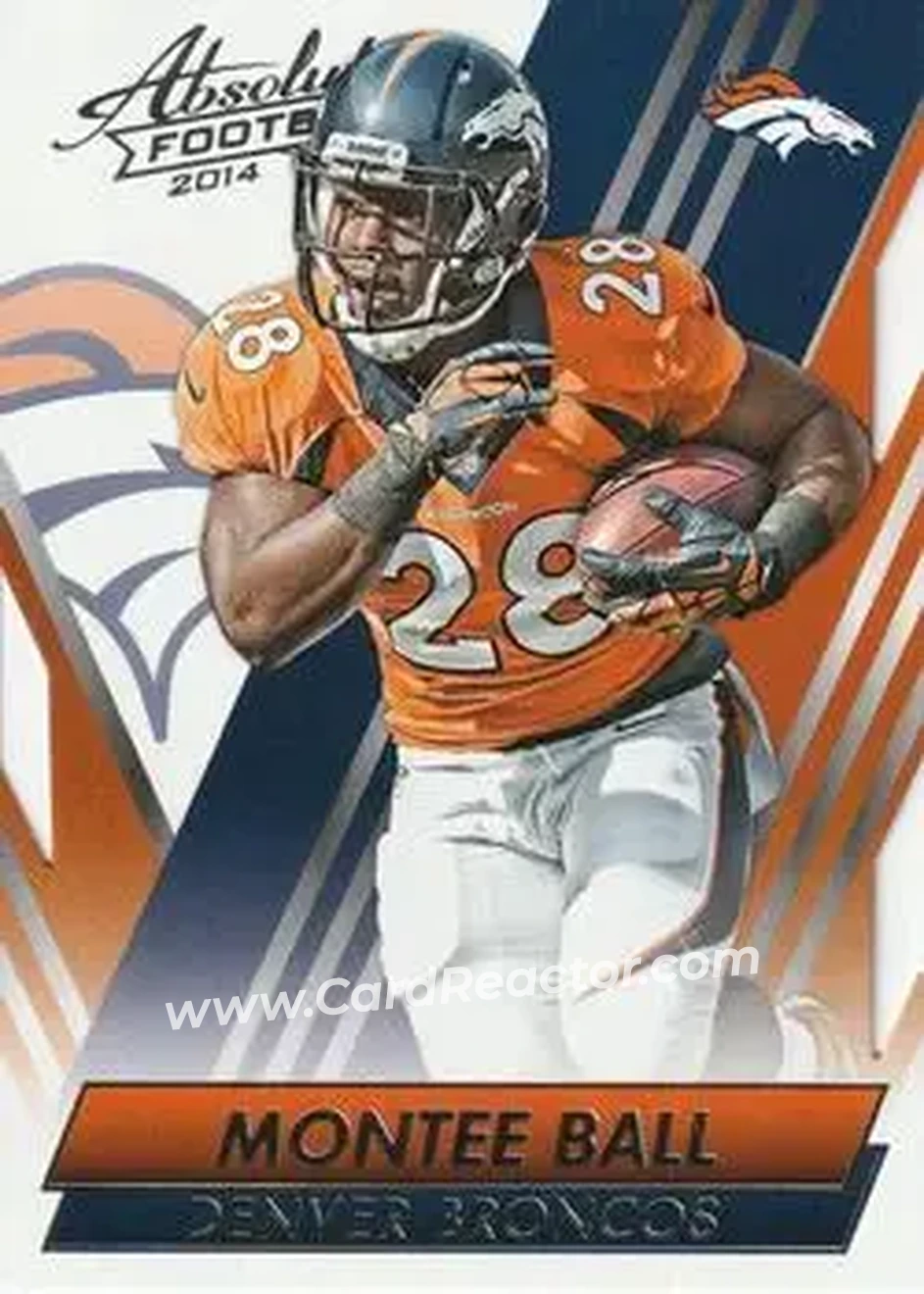 2014 Panini Absolute #40 - Montee Ball - Denver Broncos - Front
