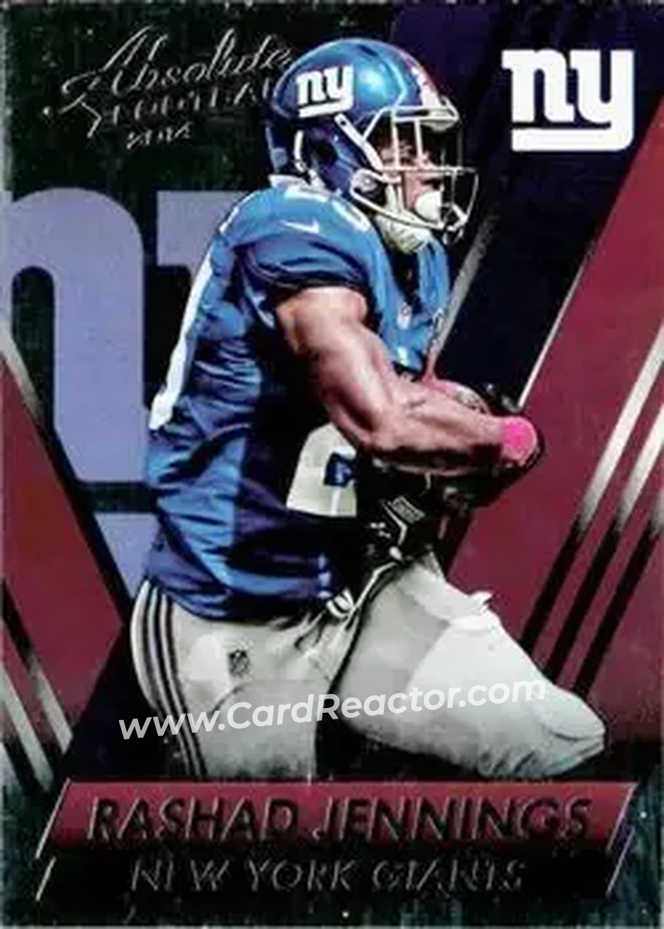 2014 Panini Absolute #100 - Rashad Jennings - New York Giants - Front