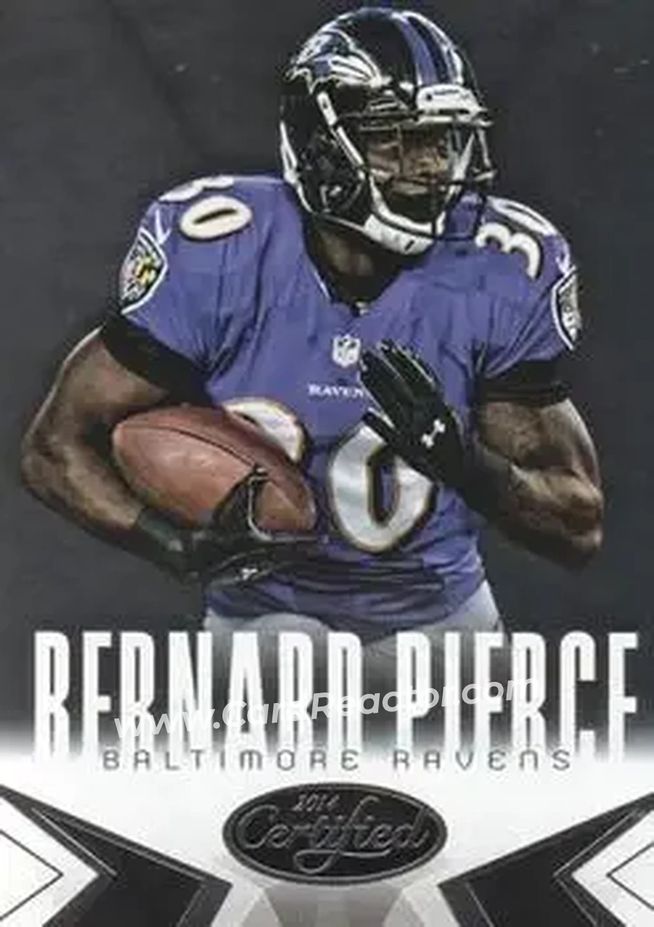 2014 Panini Certified #10 - Bernard Pierce - Baltimore Ravens - Front
