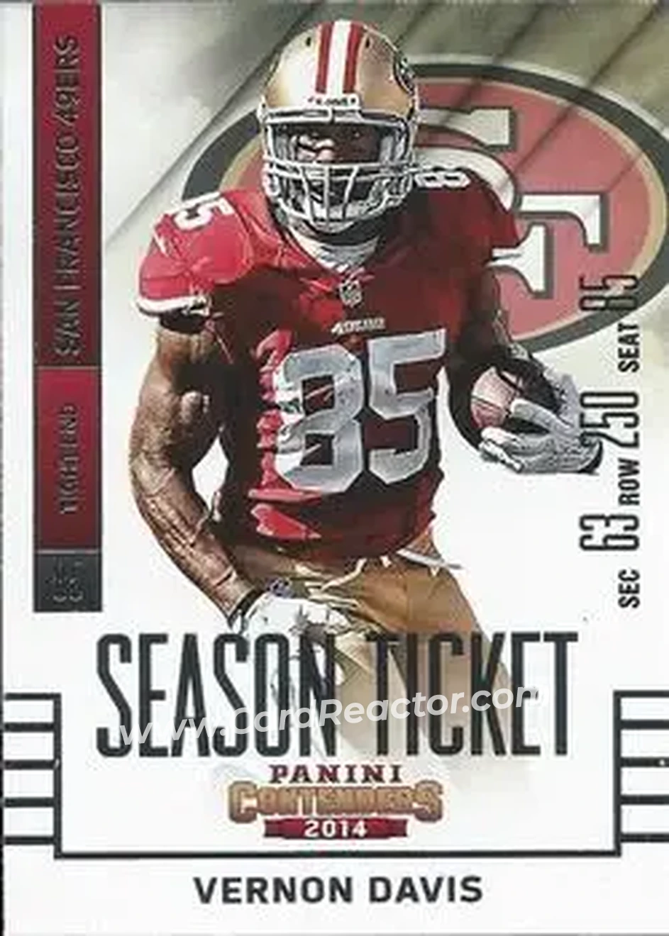 2014 Panini Contenders #1 - Vernon Davis - San Francisco 49ers - Front