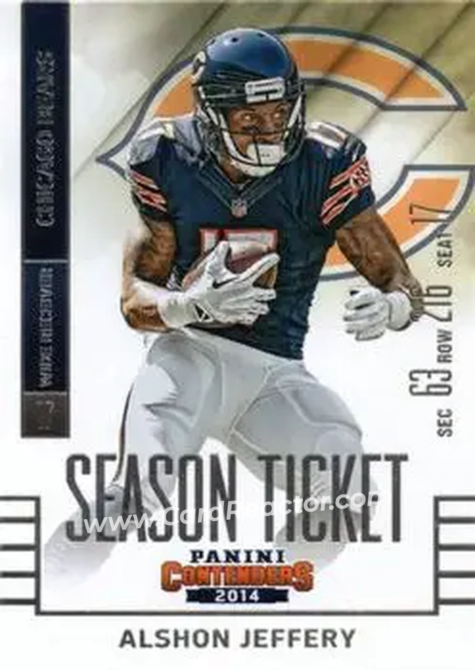 2014 Panini Contenders #6 - Alshon Jeffery - Chicago Bears - Front