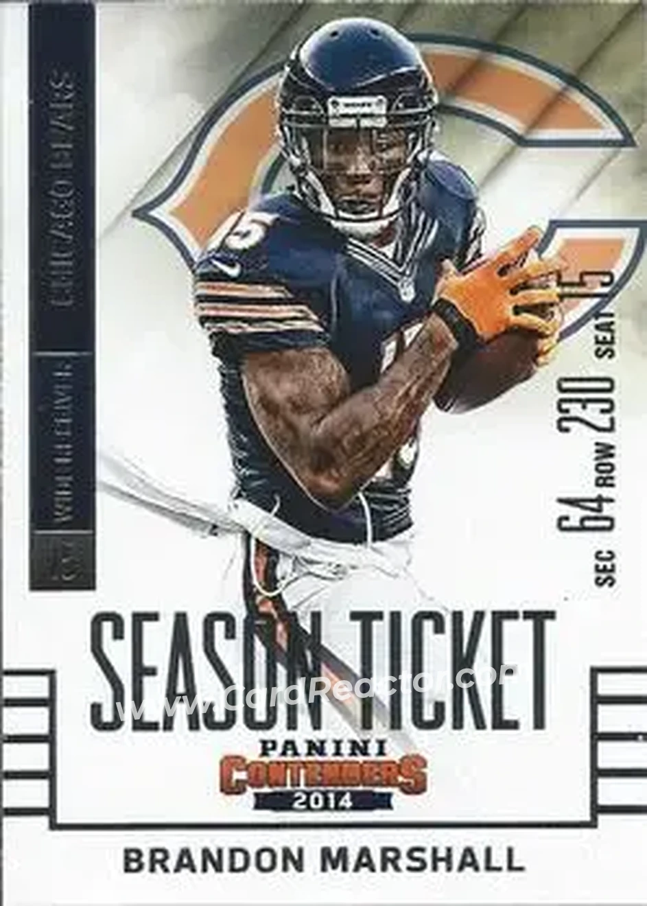 2014 Panini Contenders #7 - Brandon Marshall - Chicago Bears - Front