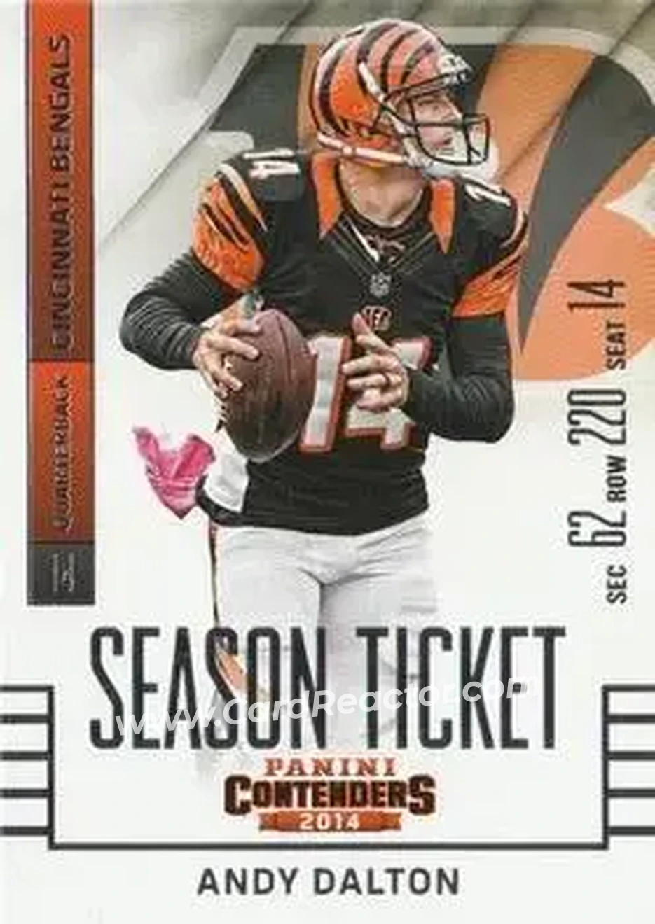 2014 Panini Contenders #9 - Andy Dalton - Cincinnati Bengals - Front