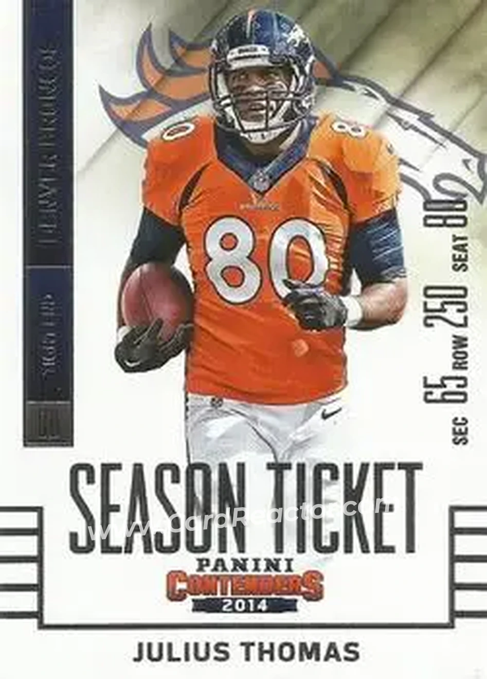 2014 Panini Contenders #17 - Julius Thomas - Denver Broncos - Front